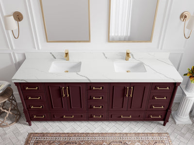 Aberdeen 84 in. W x 22 in. D Double Sink Bathroom Vanity - Willow Bath and Vanity