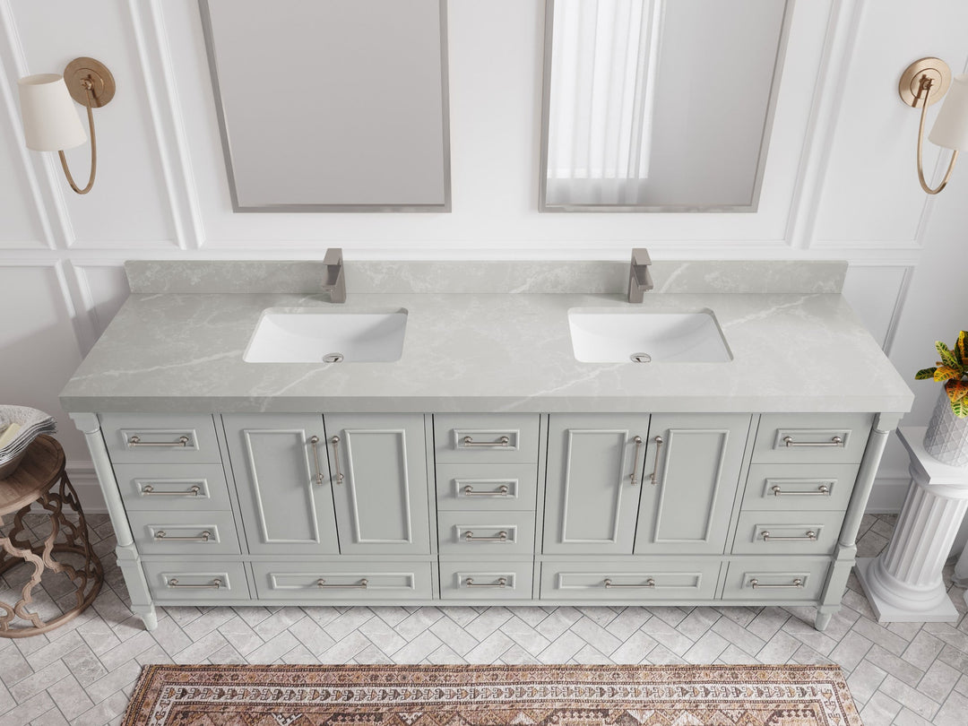 Aberdeen 84 in. W x 22 in. D Double Sink Bathroom Vanity - Willow Bath and Vanity