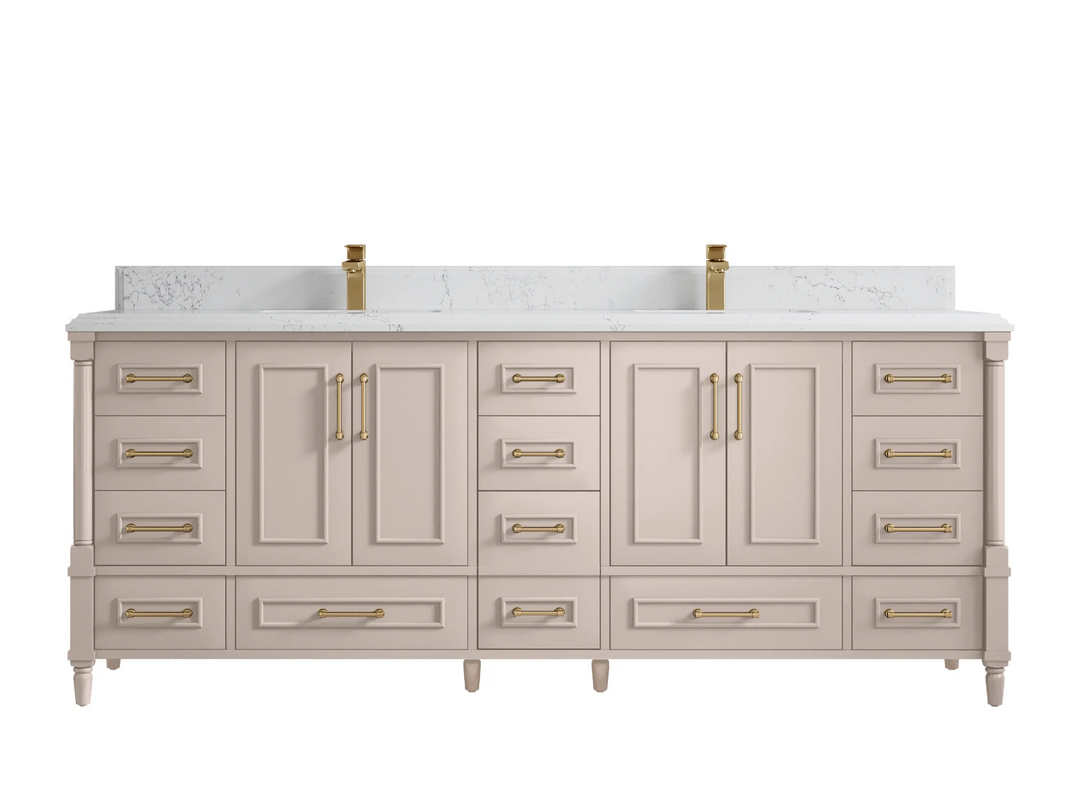 Aberdeen 84 in. W x 22 in. D Double Sink Bathroom Vanity - Willow Bath and Vanity
