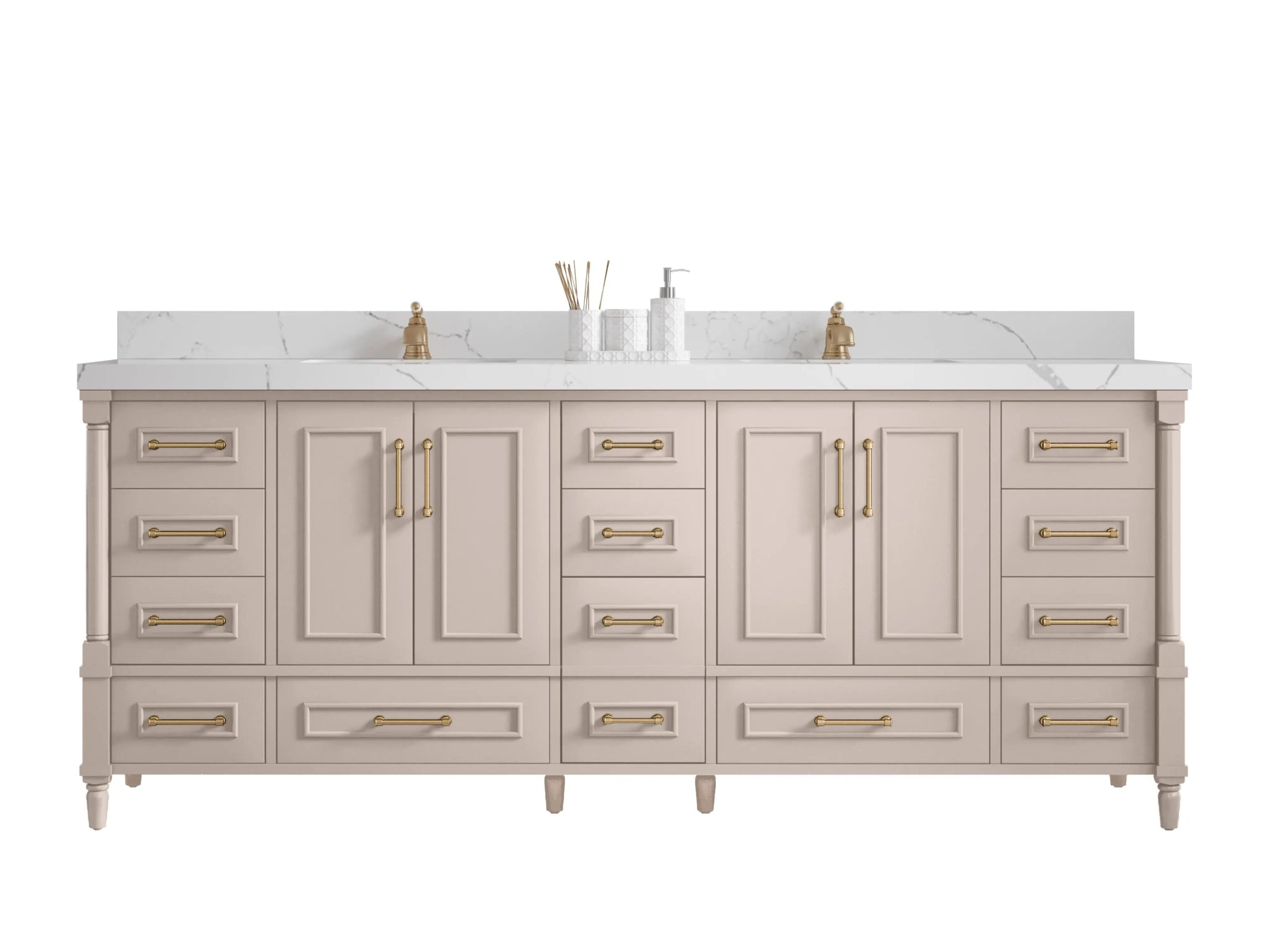 Aberdeen 84 in. W x 22 in. D Double Sink Bathroom Vanity - Willow Bath and Vanity