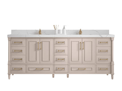 Aberdeen 84 in. W x 22 in. D Double Sink Bathroom Vanity - Willow Bath and Vanity