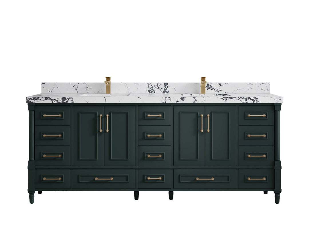 Aberdeen 84 in. W x 22 in. D Double Sink Bathroom Vanity - Willow Bath and Vanity