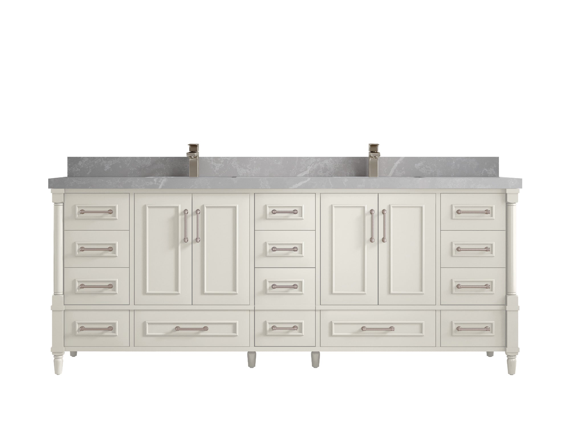 Aberdeen 84 in. W x 22 in. D Double Sink Bathroom Vanity - Willow Bath and Vanity