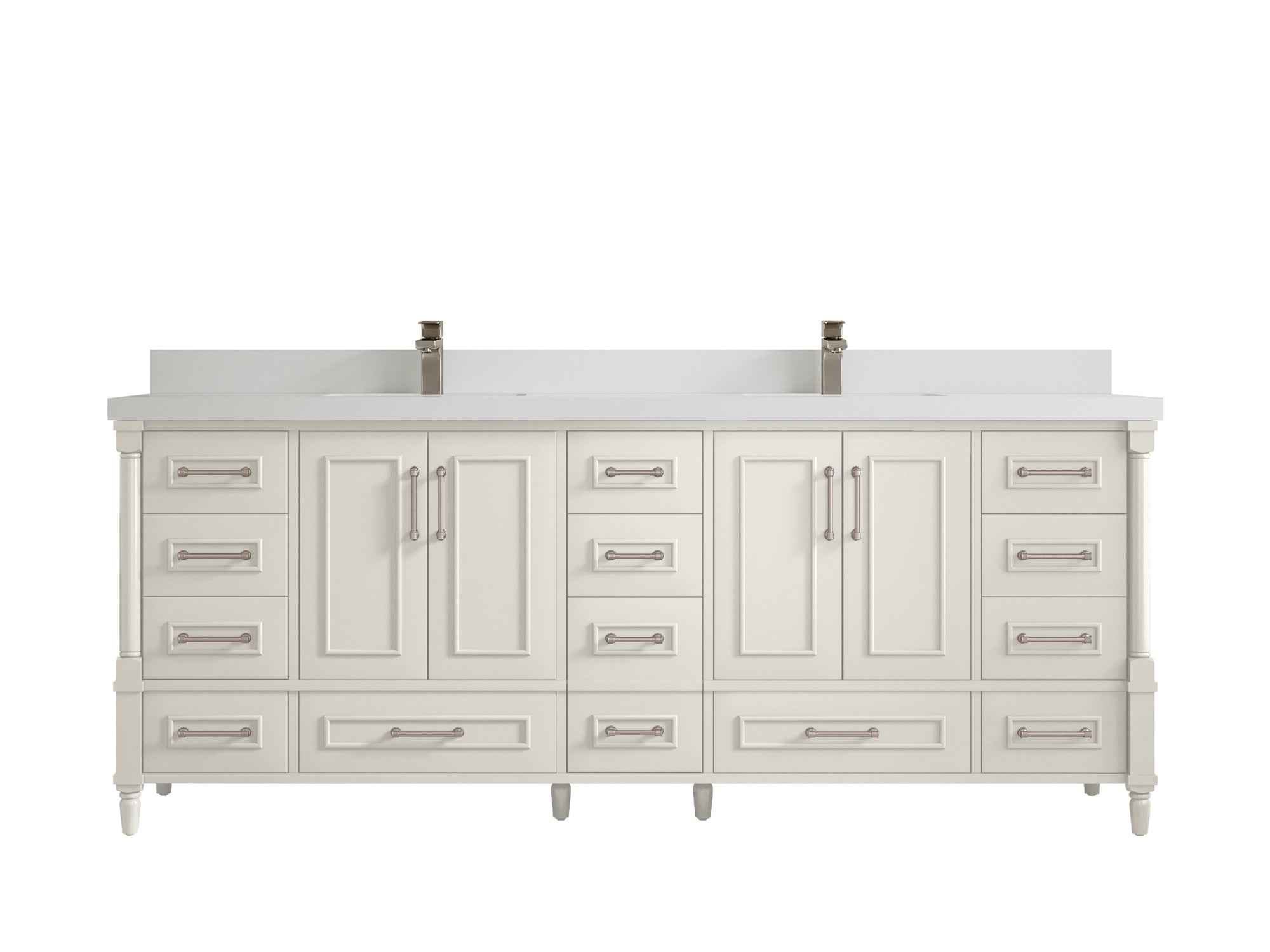 Aberdeen 84 in. W x 22 in. D Double Sink Bathroom Vanity - Willow Bath and Vanity