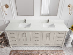 Aberdeen 84 in. W x 22 in. D Double Sink Bathroom Vanity - photo 27