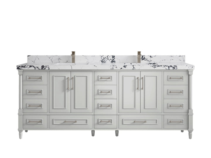 Aberdeen 84 in. W x 22 in. D Double Sink Bathroom Vanity - photo 38