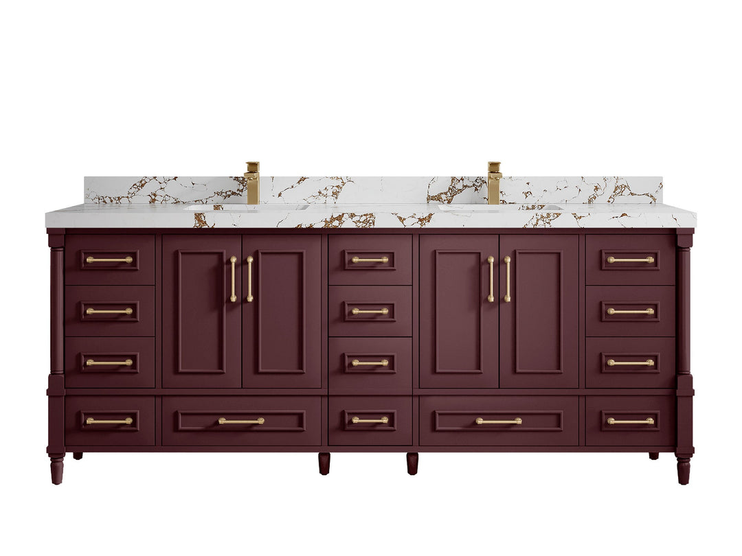 Aberdeen 84 in. W x 22 in. D Double Sink Bathroom Vanity - Willow Bath and Vanity