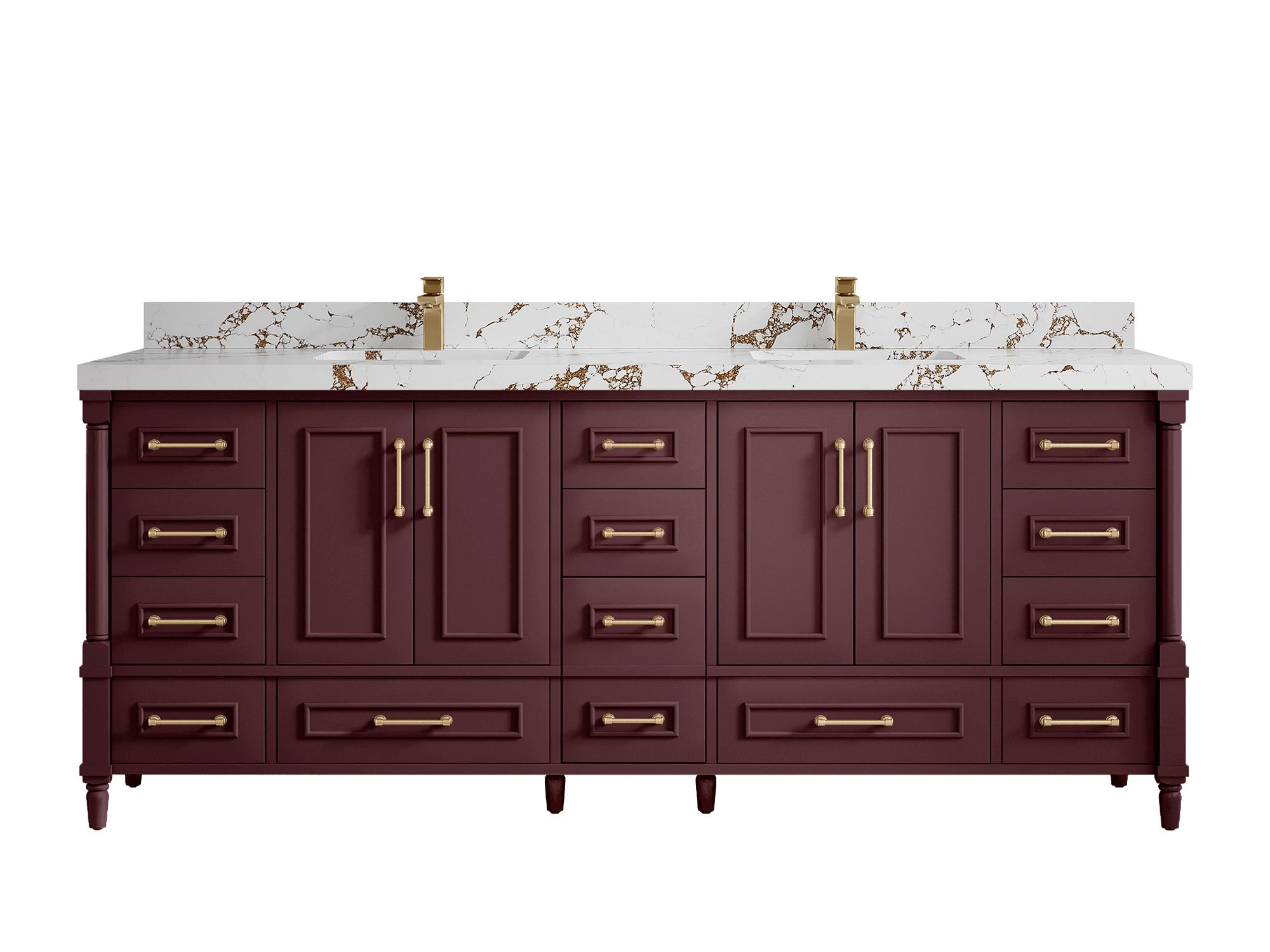 Aberdeen 84 in. W x 22 in. D Double Sink Bathroom Vanity - Willow Bath and Vanity