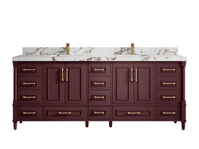 Aberdeen 84 in. W x 22 in. D Double Sink Bathroom Vanity - Willow Bath and Vanity