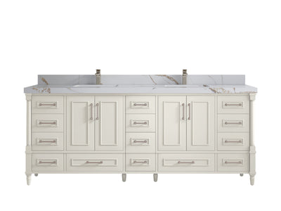 Aberdeen 84 in. W x 22 in. D Double Sink Bathroom Vanity - Willow Bath and Vanity
