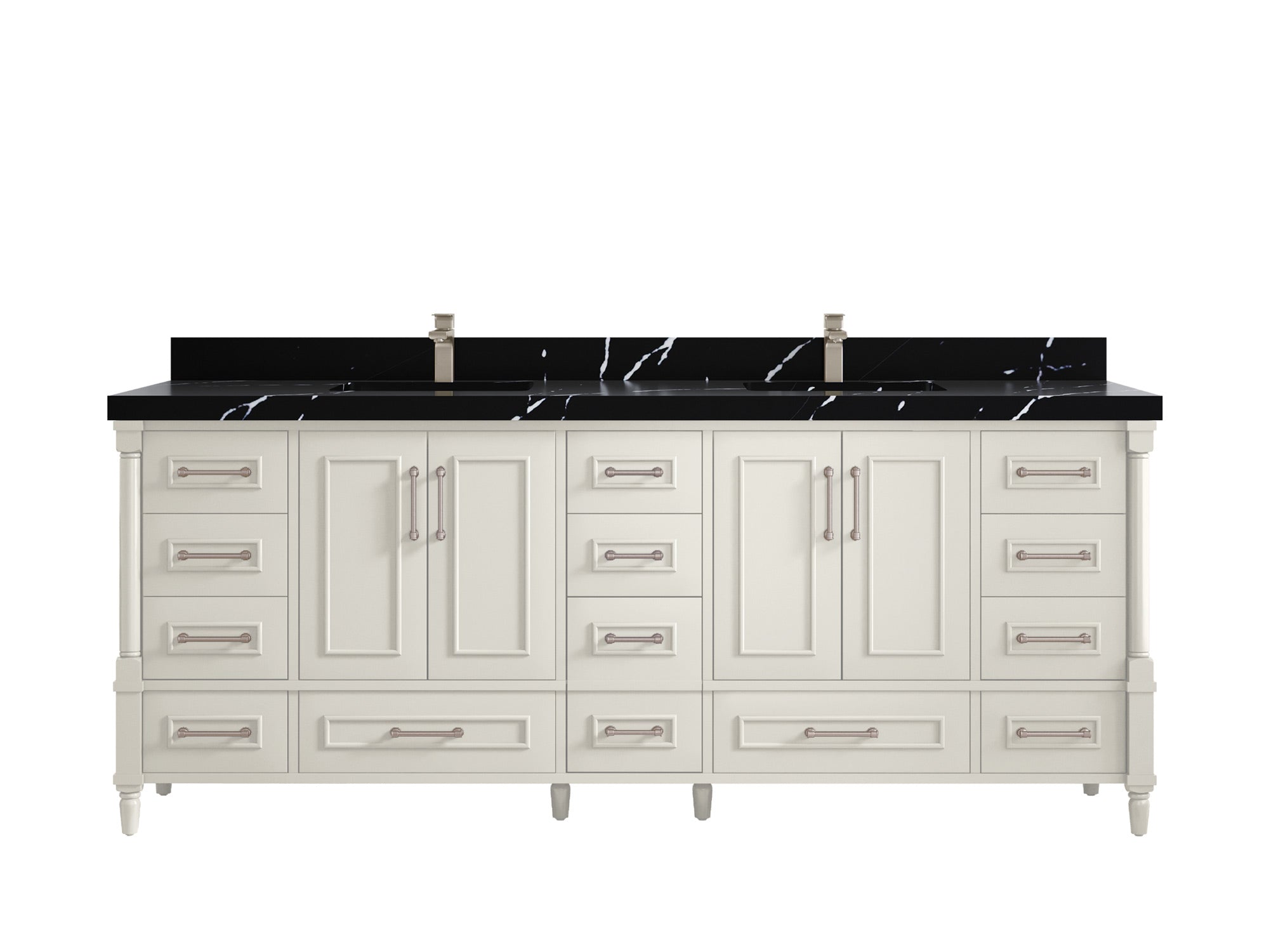 Aberdeen 84 in. W x 22 in. D Double Sink Bathroom Vanity - Willow Bath and Vanity