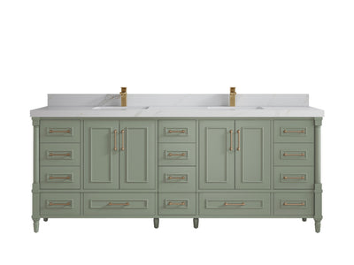 Aberdeen 84 in. W x 22 in. D Double Sink Bathroom Vanity - Willow Bath and Vanity