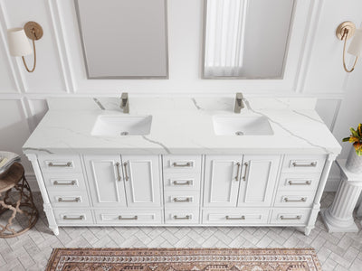 Aberdeen 84 in. W x 22 in. D Double Sink Bathroom Vanity - Willow Bath and Vanity