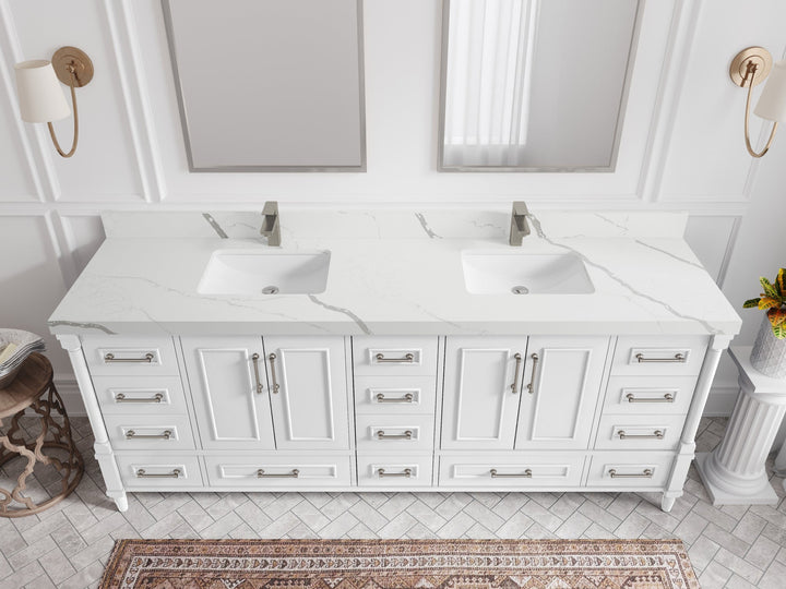 Aberdeen 84 in. W x 22 in. D Double Sink Bathroom Vanity - photo 12