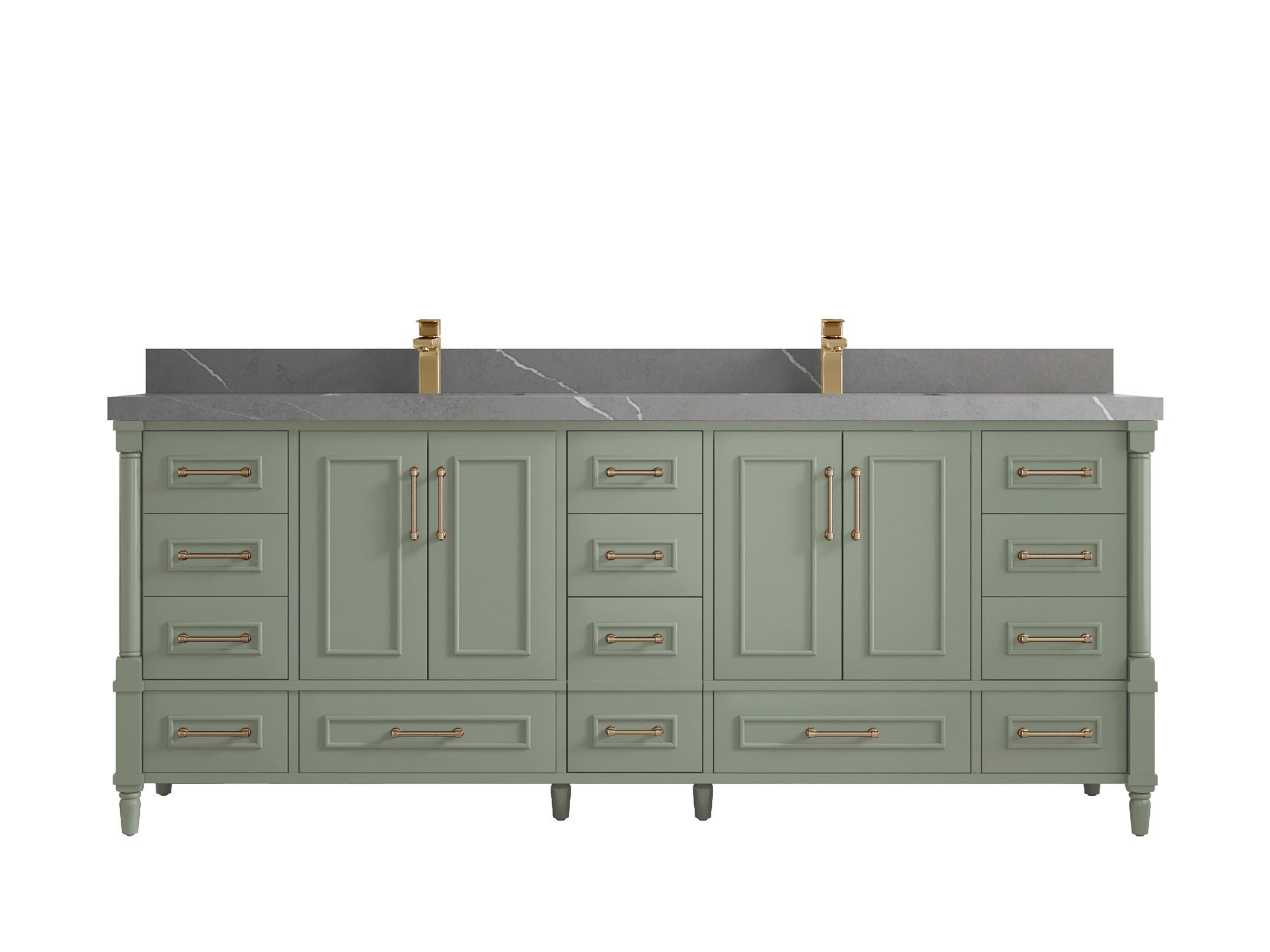 Aberdeen 84 in. W x 22 in. D Double Sink Bathroom Vanity - Willow Bath and Vanity