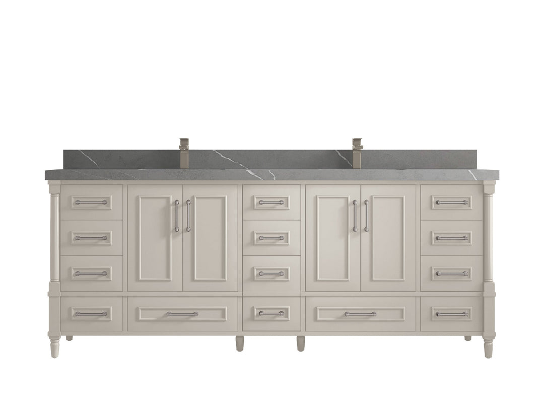 Aberdeen 84 in. W x 22 in. D Double Sink Bathroom Vanity - Willow Bath and Vanity