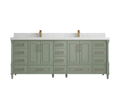 Aberdeen 84 in. W x 22 in. D Double Sink Bathroom Vanity - Willow Bath and Vanity