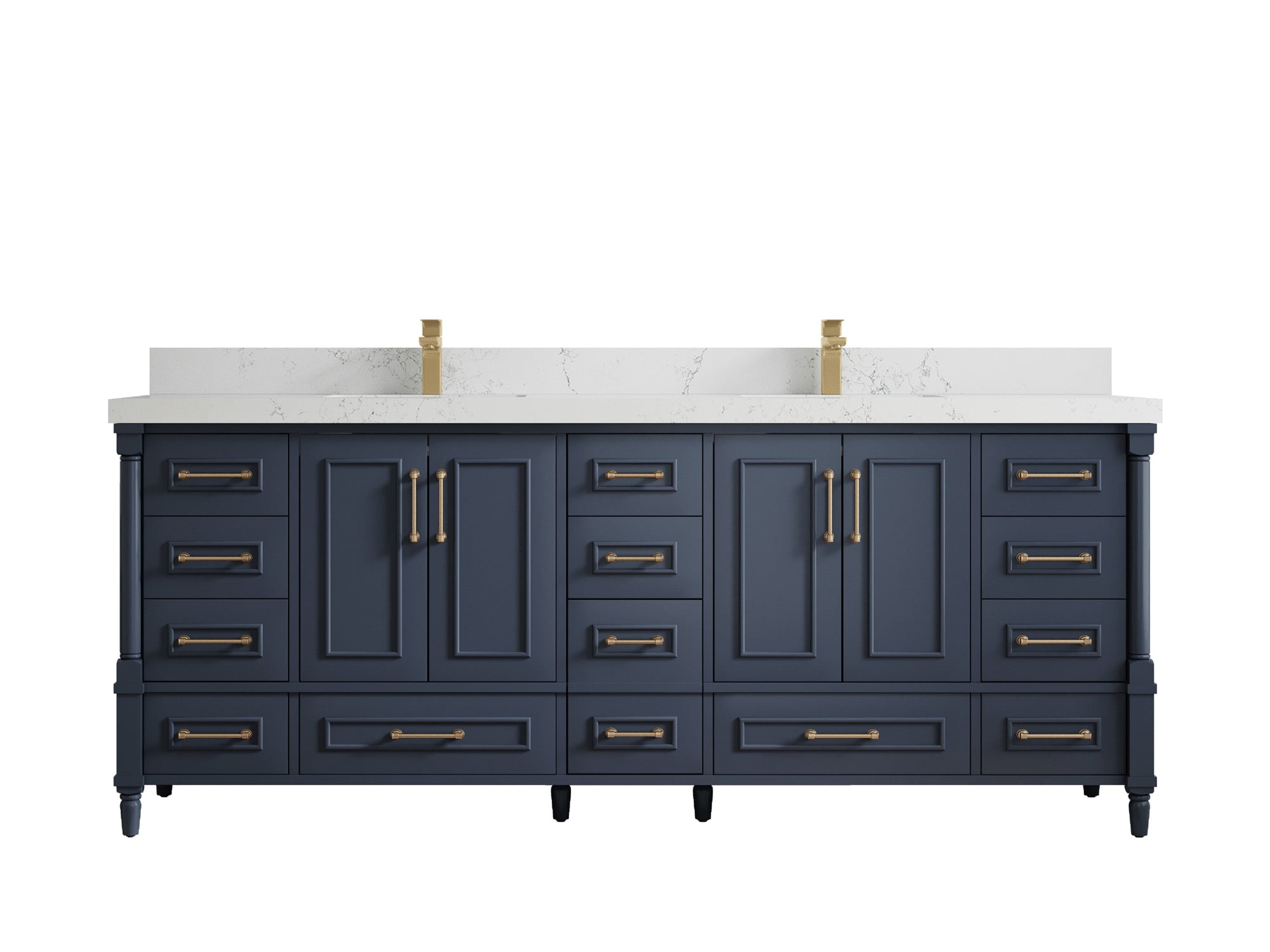 Aberdeen 84 in. W x 22 in. D Double Sink Bathroom Vanity - Willow Bath and Vanity