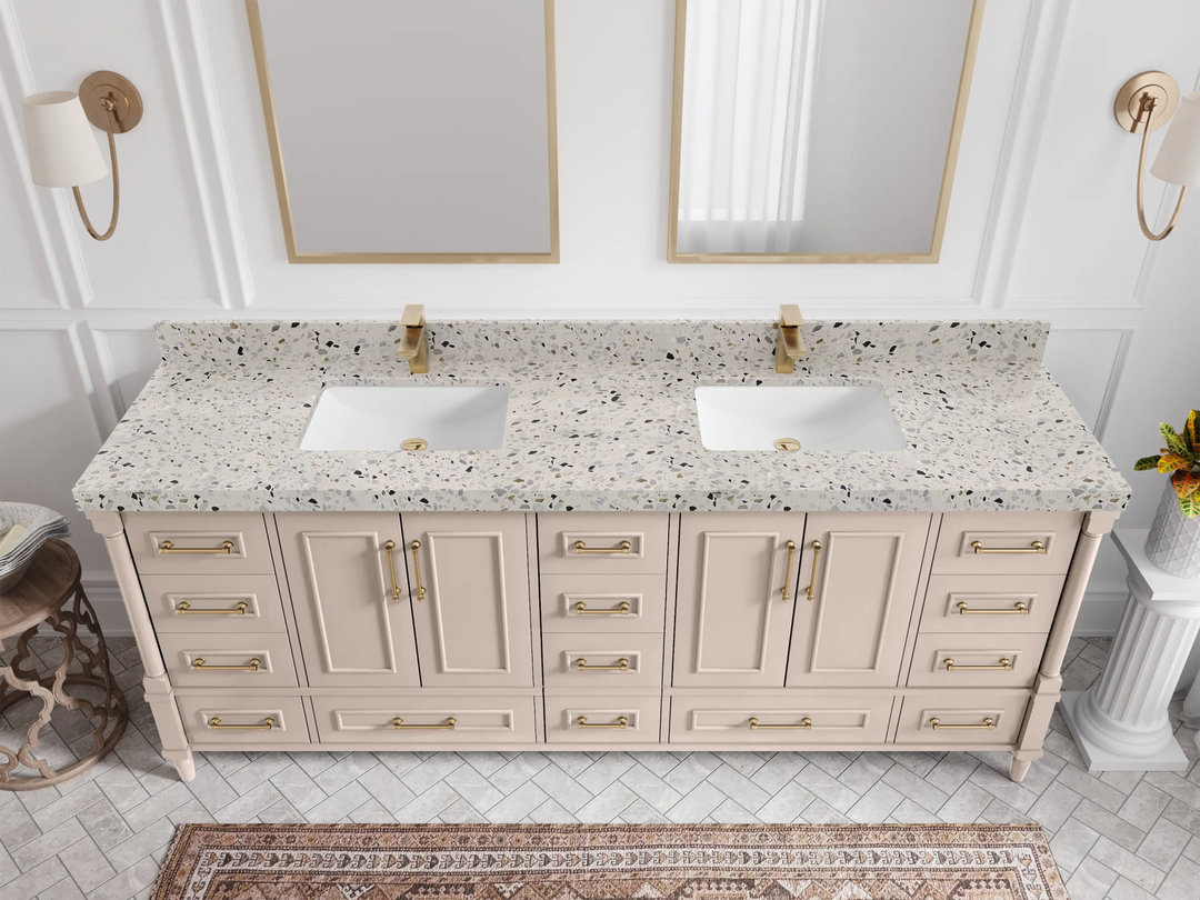 Aberdeen 84 in. W x 22 in. D Double Sink Bathroom Vanity - Willow Bath and Vanity