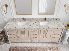 Aberdeen 84 in. W x 22 in. D Double Sink Bathroom Vanity - photo 39