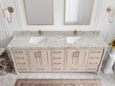 Aberdeen 84 in. W x 22 in. D Double Sink Bathroom Vanity - Willow Bath and Vanity