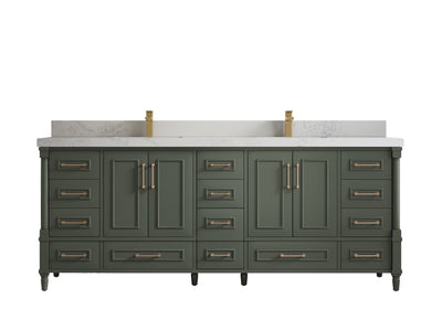 Aberdeen 84 in. W x 22 in. D Double Sink Bathroom Vanity - Willow Bath and Vanity