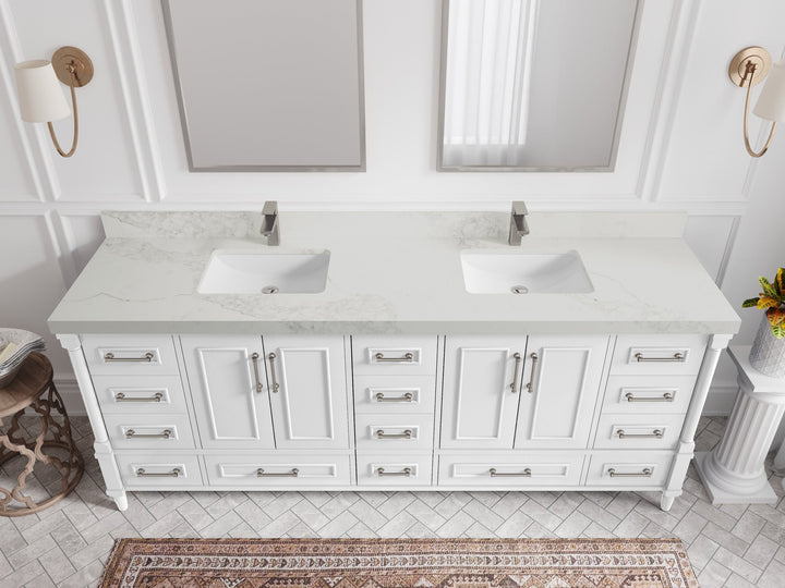 Aberdeen 84 in. W x 22 in. D Double Sink Bathroom Vanity - photo 14