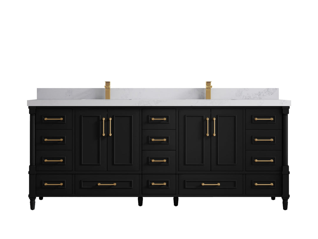 Aberdeen 84 in. W x 22 in. D Double Sink Bathroom Vanity - Willow Bath and Vanity