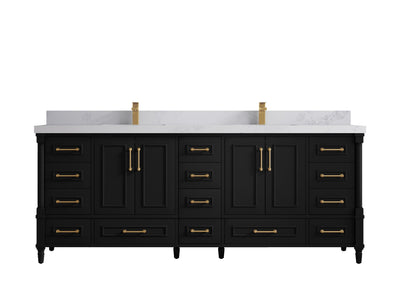 Aberdeen 84 in. W x 22 in. D Double Sink Bathroom Vanity - Willow Bath and Vanity
