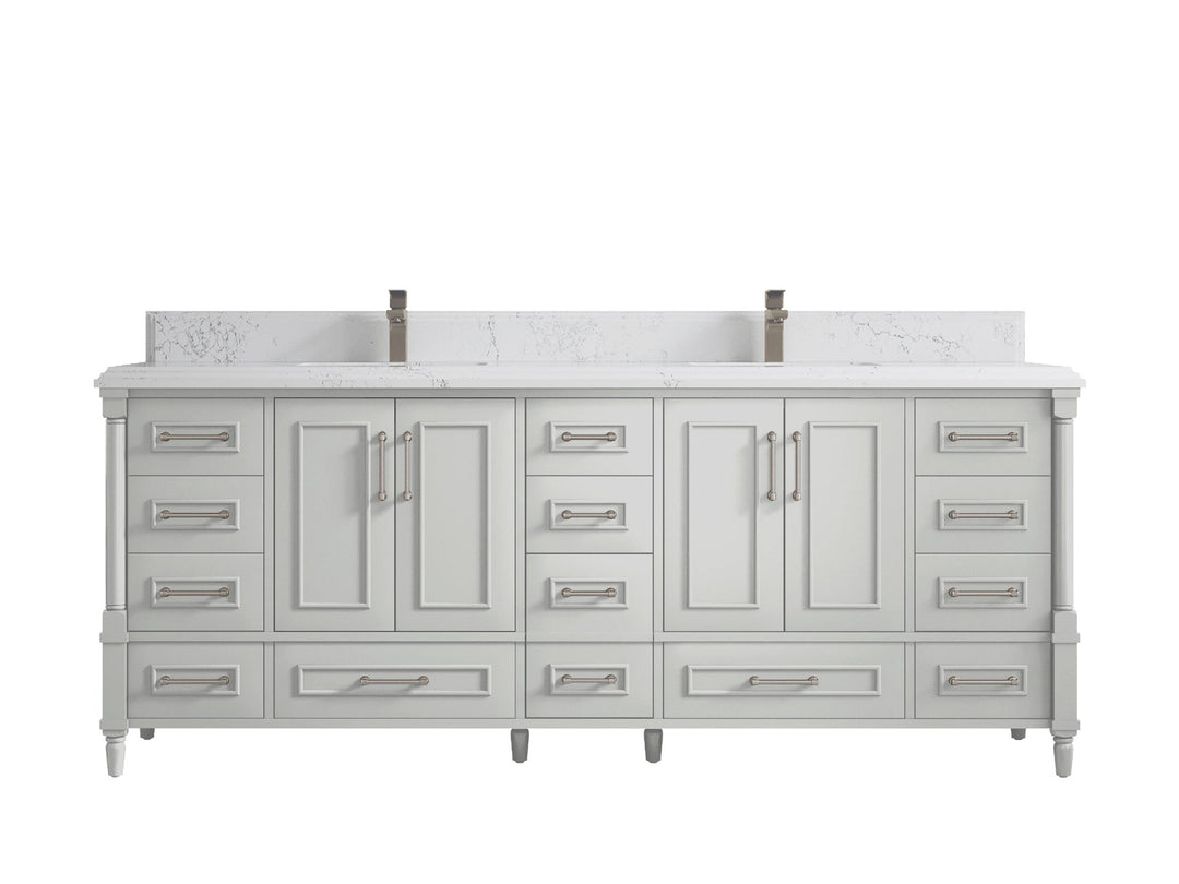 Aberdeen 84 in. W x 22 in. D Double Sink Bathroom Vanity - Willow Bath and Vanity