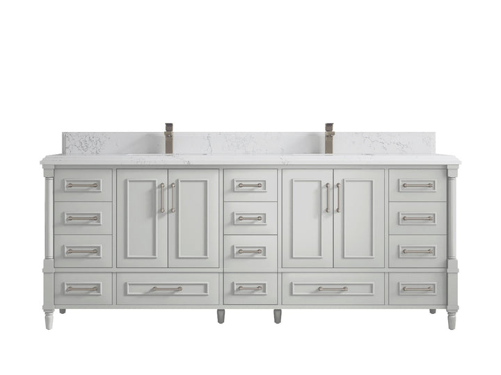 Aberdeen 84 in. W x 22 in. D Double Sink Bathroom Vanity - photo 24