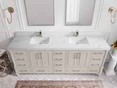 Aberdeen 84 in. W x 22 in. D Double Sink Bathroom Vanity - photo 15