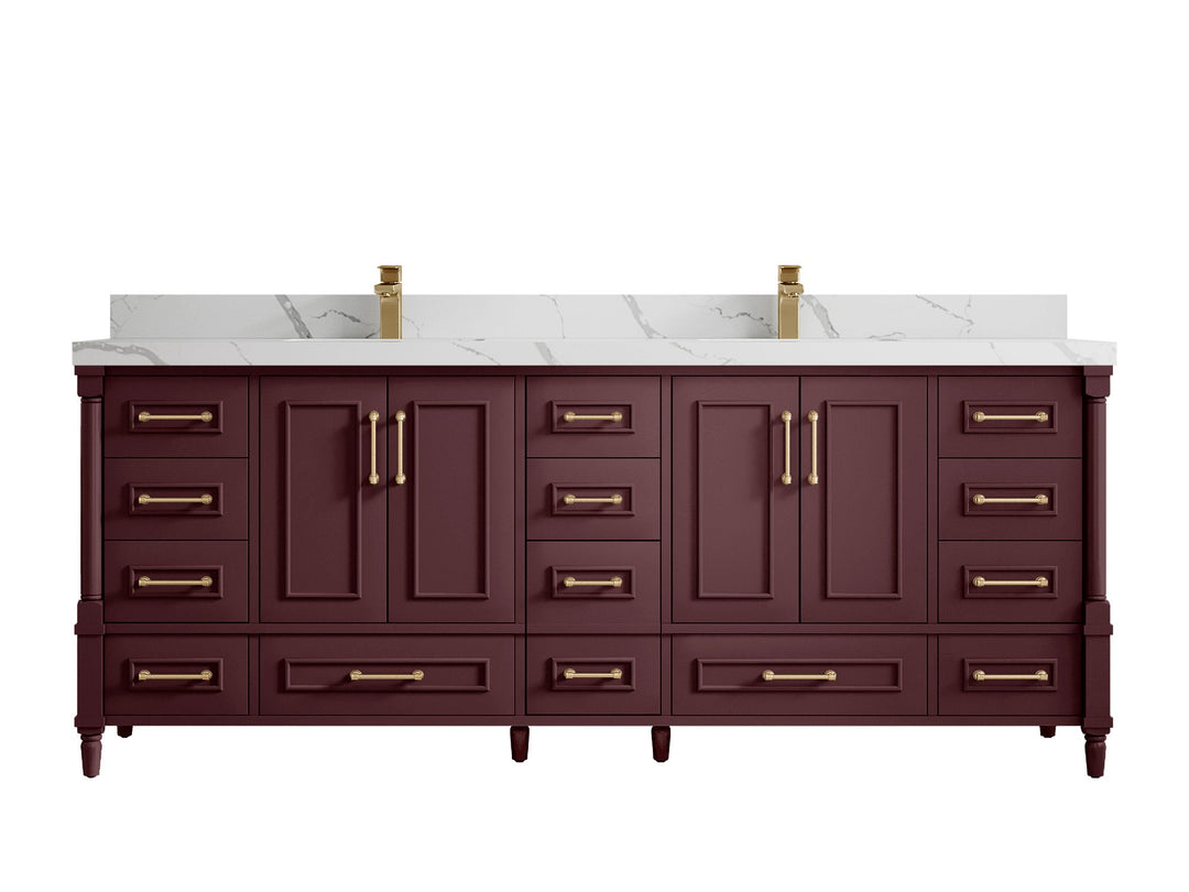 Aberdeen 84 in. W x 22 in. D Double Sink Bathroom Vanity - Willow Bath and Vanity