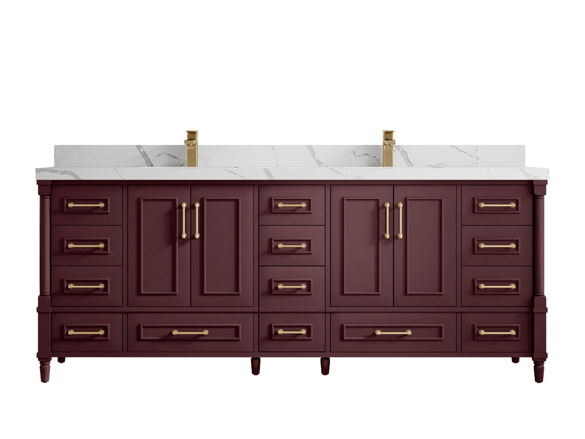 Aberdeen 84 in. W x 22 in. D Double Sink Bathroom Vanity - Willow Bath and Vanity