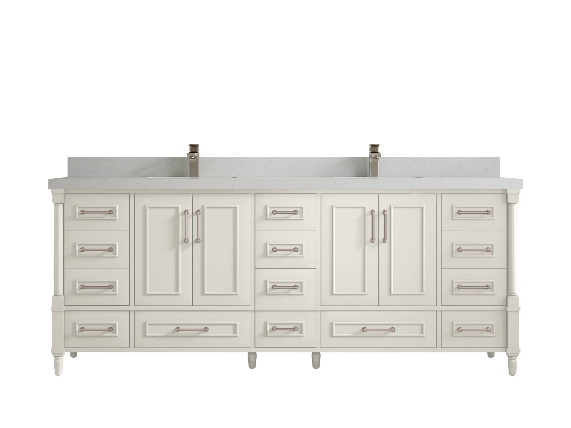 Aberdeen 84 in. W x 22 in. D Double Sink Bathroom Vanity - Willow Bath and Vanity