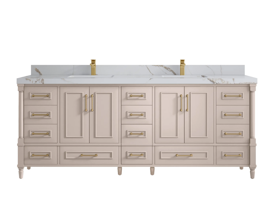 Aberdeen 84 in. W x 22 in. D Double Sink Bathroom Vanity - Willow Bath and Vanity