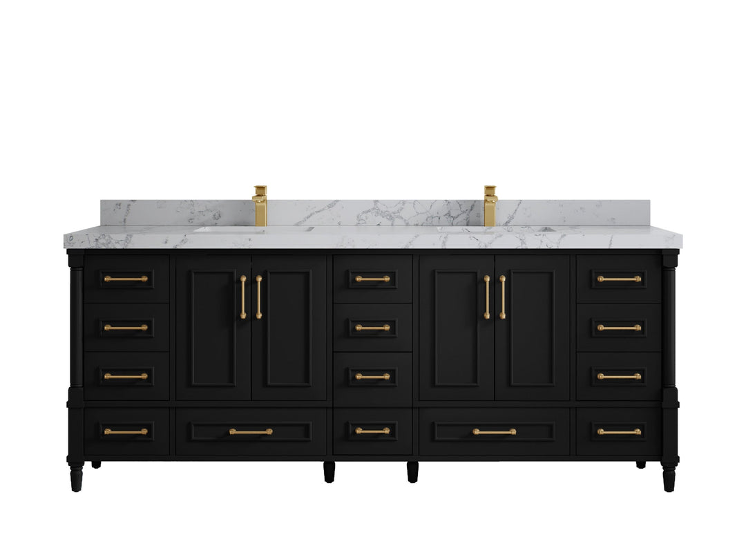 Aberdeen 84 in. W x 22 in. D Double Sink Bathroom Vanity - Willow Bath and Vanity