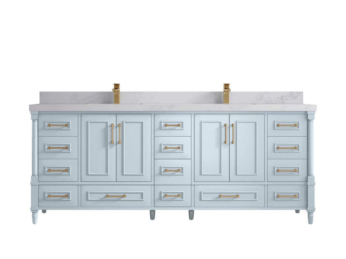Aberdeen 84 in. W x 22 in. D Double Sink Bathroom Vanity - Willow Bath and Vanity