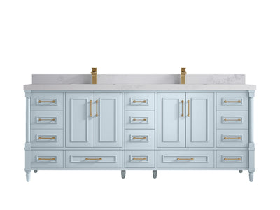 Aberdeen 84 in. W x 22 in. D Double Sink Bathroom Vanity - Willow Bath and Vanity