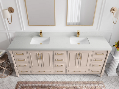 Aberdeen 84 in. W x 22 in. D Double Sink Bathroom Vanity - Willow Bath and Vanity