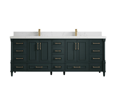 Aberdeen 84 in. W x 22 in. D Double Sink Bathroom Vanity - Willow Bath and Vanity
