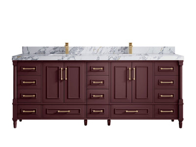 Aberdeen 84 in. W x 22 in. D Double Sink Bathroom Vanity - Willow Bath and Vanity