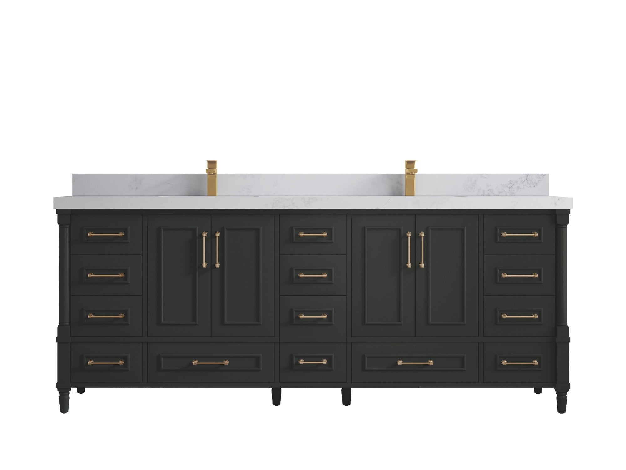 Aberdeen 84 in. W x 22 in. D Double Sink Bathroom Vanity - Willow Bath and Vanity