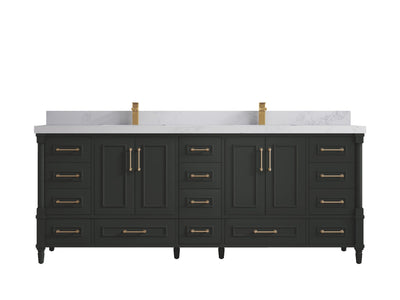 Aberdeen 84 in. W x 22 in. D Double Sink Bathroom Vanity - Willow Bath and Vanity