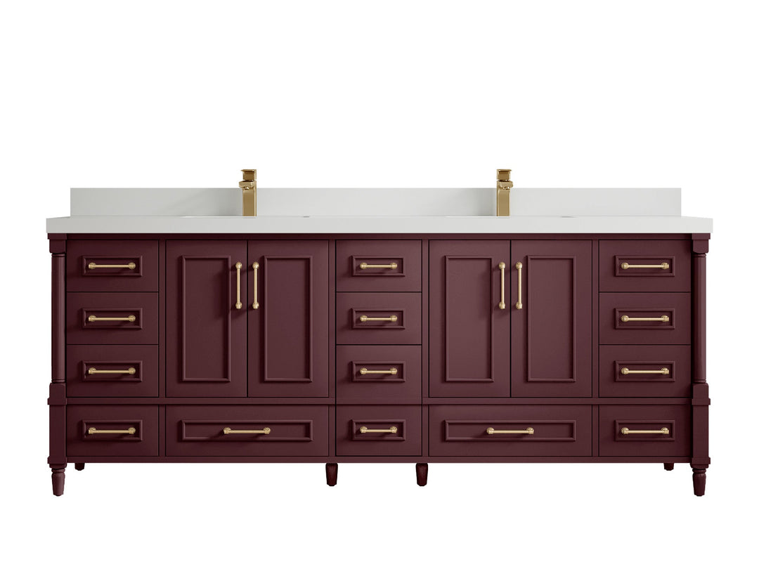 Aberdeen 84 in. W x 22 in. D Double Sink Bathroom Vanity - Willow Bath and Vanity