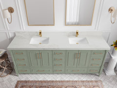 Aberdeen 84 in. W x 22 in. D Double Sink Bathroom Vanity - photo 14