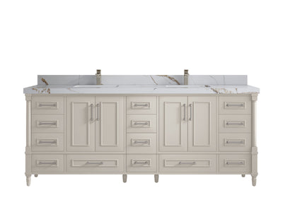 Aberdeen 84 in. W x 22 in. D Double Sink Bathroom Vanity - Willow Bath and Vanity