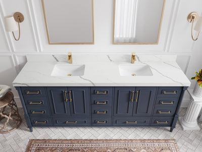 Aberdeen 84 in. W x 22 in. D Double Sink Bathroom Vanity - Willow Bath and Vanity