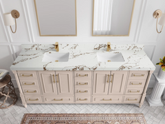 Aberdeen 84 in. W x 22 in. D Double Sink Bathroom Vanity - photo 41