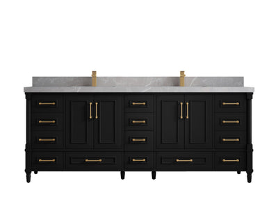 Aberdeen 84 in. W x 22 in. D Double Sink Bathroom Vanity - Willow Bath and Vanity